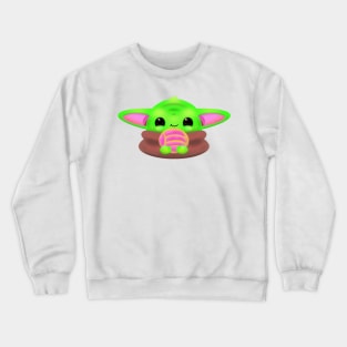 This is the way The Child eating Concha Crewneck Sweatshirt